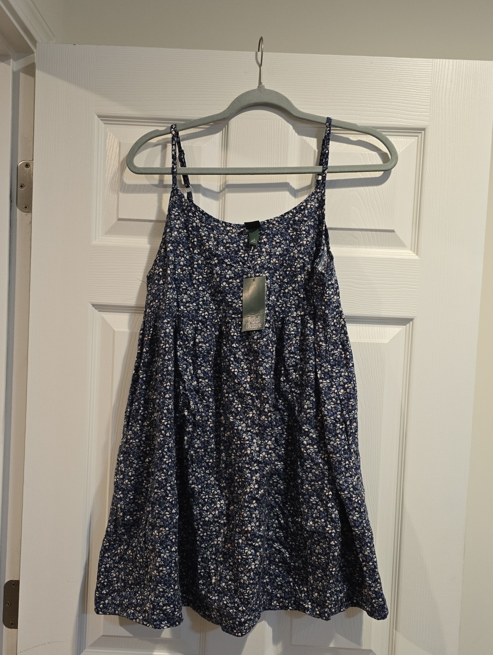 wild fable Navy Blue Floral Mini Dress